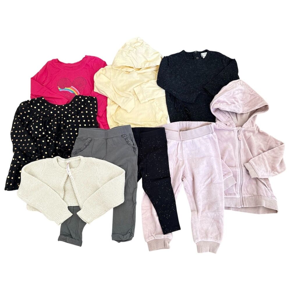 Toddler Baby Girl Clothes 18 Months Long Sleeve Tops Hoodie Leggings Cardigan
